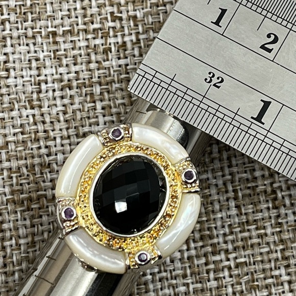 Striking Vintage Sterling Silver 925 Hong Kong Ring - Picture 13 of 16